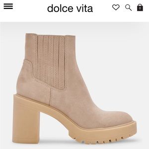 Dolce Vita H20 caster Booties in Dune Suade. Size 7.5. Never been worn.